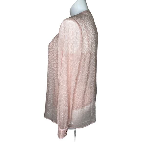 Liz Claiborne Signature XL tall blouse Rose quartz - Picture 3 of 6